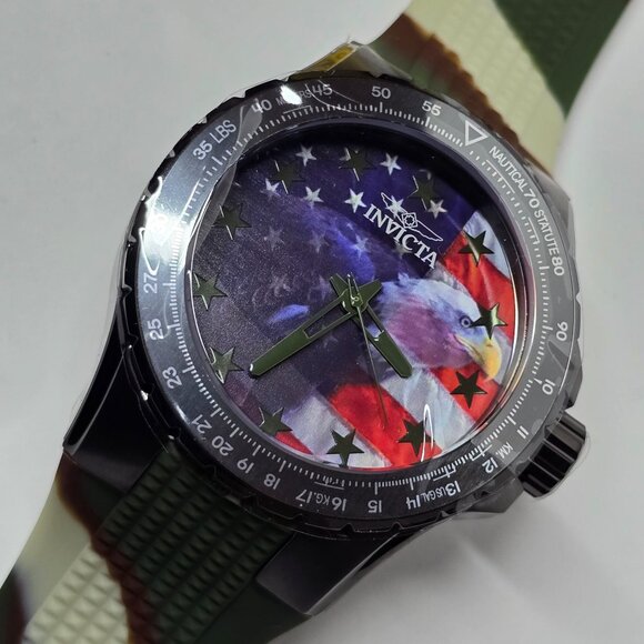 Invicta Aviator Freedom Flyer Men's Watch - 50mm, Camouflage (48956) - Picture 5 of 16